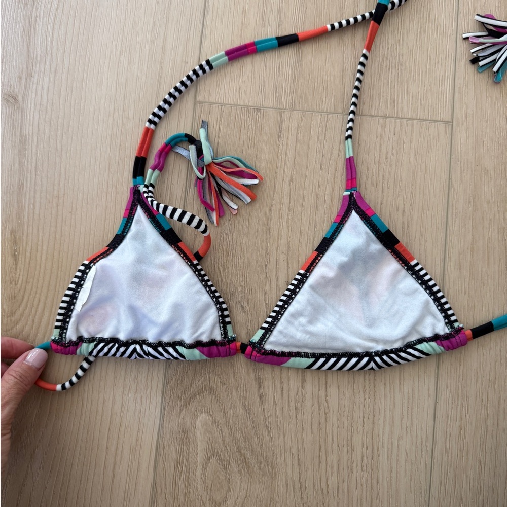 Roxy Multicolor Striped Bikini Top - Picture 2 of 2